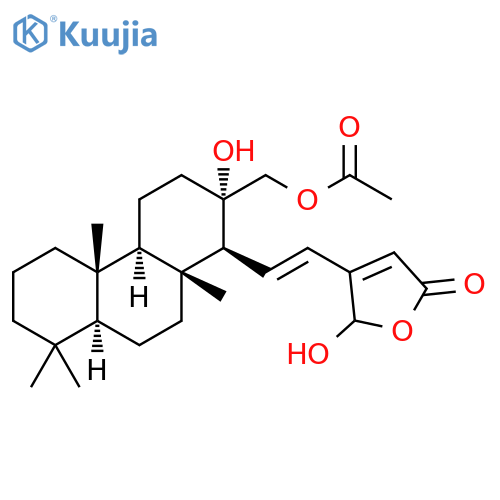 2(5H)-Furanone,4-[(1E)-2-[(1S,2S,4aR,4bS,8aS,10aR)-2-[(acetyloxy)methyl]tetradecahydro-2-hydroxy-4b,8,8,10a-tetramethyl-1-phenanthrenyl]ethenyl]-5-hydroxy- structure