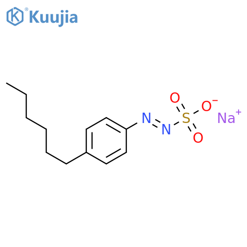 Diazenesulfonic acid, (4-hexylphenyl)-, sodium salt structure