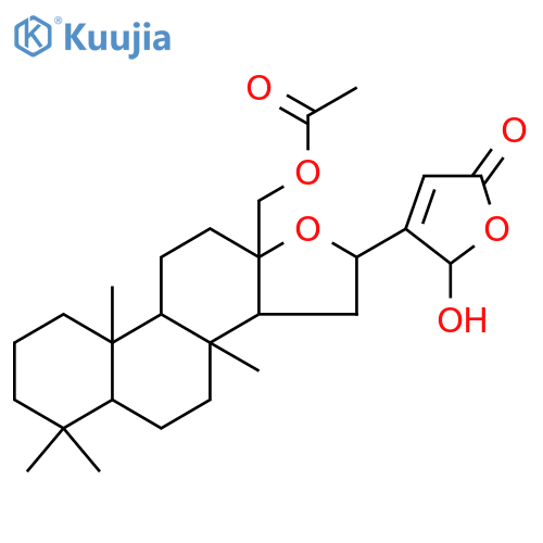 2(5H)-Furanone,4-[(2R,3aS,3bS,5aS,9aS,9bR,11aS)-11a-[(acetyloxy)methyl]hexadecahydro-3a,6,6,9a-tetramethylphenanthro[2,1-b]furan-2-yl]-2-hydroxy-(9CI) structure