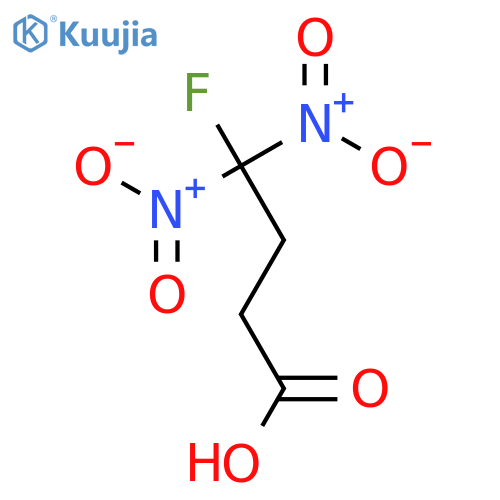 Butanoic acid,4-fluoro-4,4-dinitro- structure