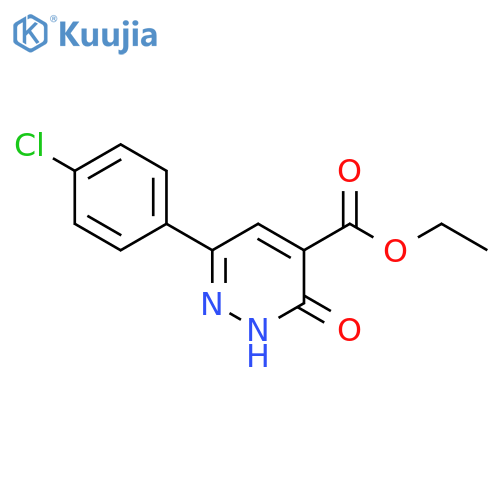ethyl 6-(4-chlorophenyl)-3-oxo-2,3-dihydropyridazine-4-carboxylate structure