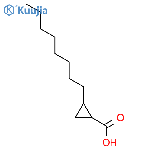 2-octylcyclopropanecarboxylic Acid structure