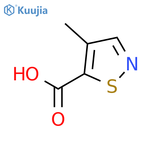 4-methyl-1,2-thiazole-5-carboxylic Acid structure