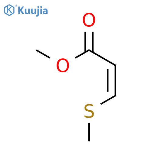2-Propenoic acid, 3-(methylthio)-, methyl ester, (Z)- structure