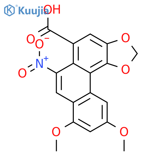 Phenanthro[4,3-d]-1,3-dioxole-5-carboxylicacid, 8,10-dimethoxy-6-nitro- structure