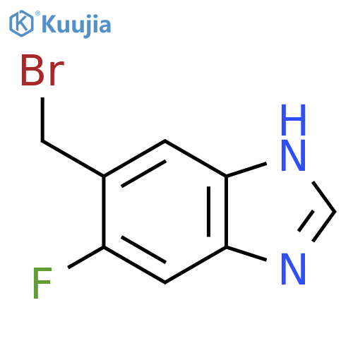 5-Bromomethyl-6-fluoro-1H-benzimidazole structure