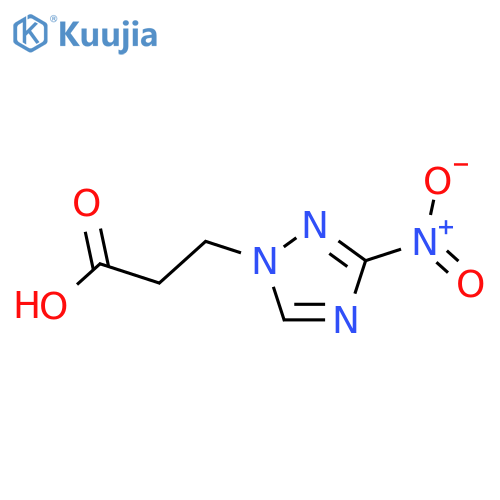 3-(3-Nitro-[1,2,4]triazol-1-yl)-propionic acid structure