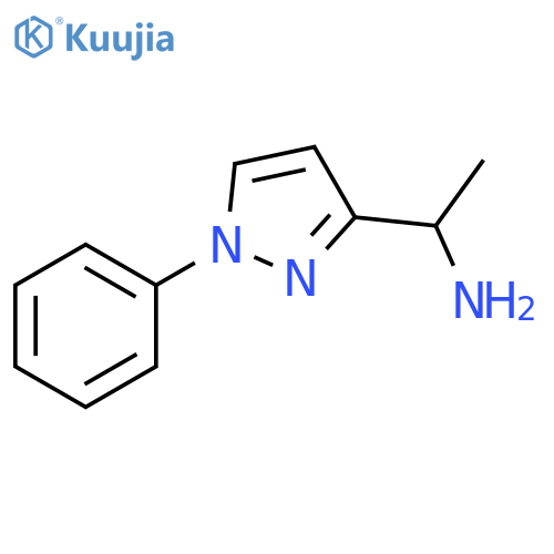 1-(1-phenyl-1H-pyrazol-3-yl)ethan-1-amine structure