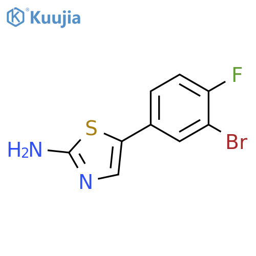 5-(3-bromo-4-fluorophenyl)thiazol-2-amine structure