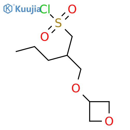 2-(oxetan-3-yloxy)methylpentane-1-sulfonyl chloride structure