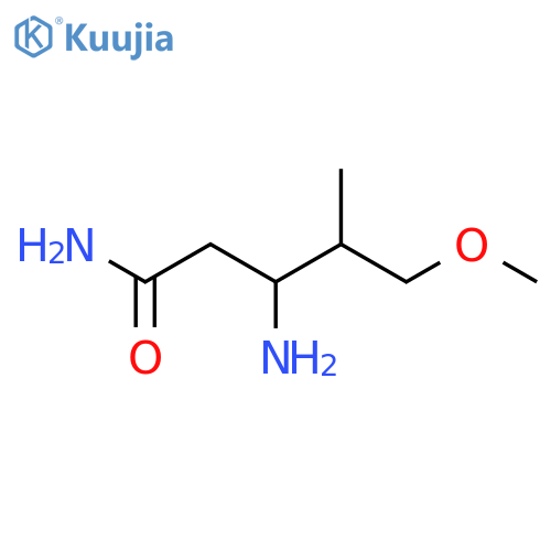 3-amino-5-methoxy-4-methylpentanamide structure