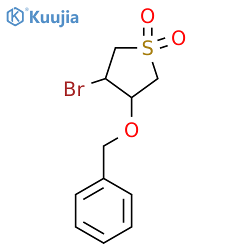 3-(Benzyloxy)-4-bromo-1lambda6-thiolane-1,1-dione structure