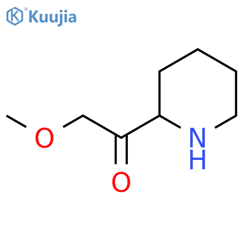 Ethanone, 2-methoxy-1-(2-piperidinyl)- structure