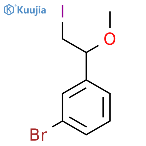 1-Bromo-3-(2-iodo-1-methoxyethyl)benzene structure