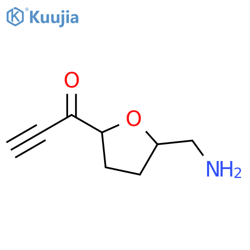 2-Propyn-1-one, 1-[5-(aminomethyl)tetrahydro-2-furanyl]- structure