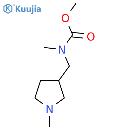 Methyl N-methyl-N-[(1-methylpyrrolidin-3-yl)methyl]carbamate structure