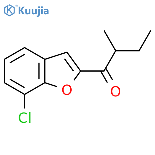1-(7-Chloro-1-benzofuran-2-yl)-2-methylbutan-1-one structure