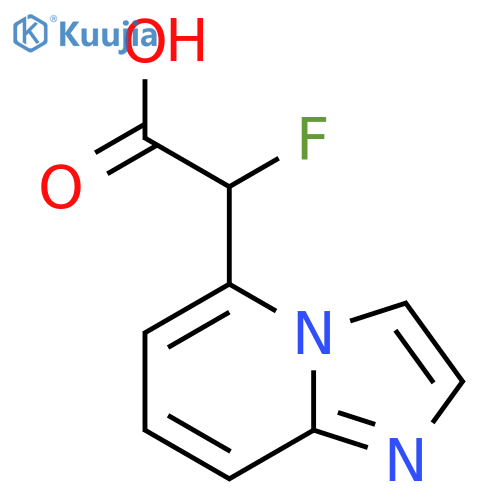 2-fluoro-2-{imidazo1,2-apyridin-5-yl}acetic acid structure