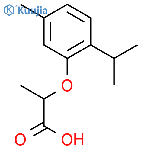 2-(2-Isopropyl-5-methylphenoxy)propanoic acid structure