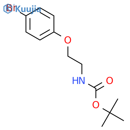 Carbamic acid, N-[2-(4-bromophenoxy)ethyl]-, 1,1-dimethylethyl ester structure