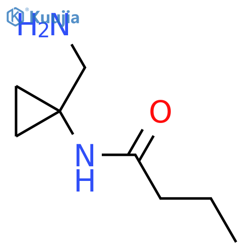 N-[1-(Aminomethyl)cyclopropyl]butanamide structure