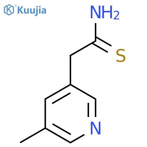 2-(5-methylpyridin-3-yl)ethanethioamide structure