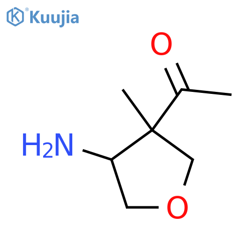1-(4-Amino-3-methyloxolan-3-yl)ethan-1-one structure