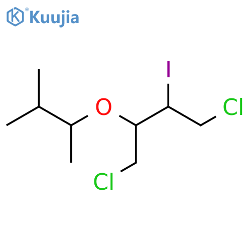 1,4-dichloro-2-iodo-3-(3-methylbutan-2-yl)oxybutane structure