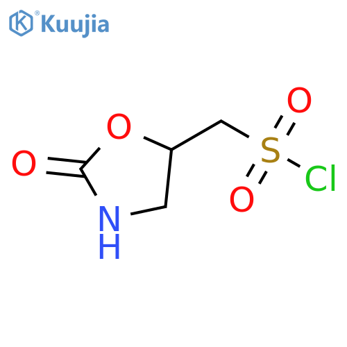 (2-oxo-1,3-oxazolidin-5-yl)methanesulfonyl chloride structure
