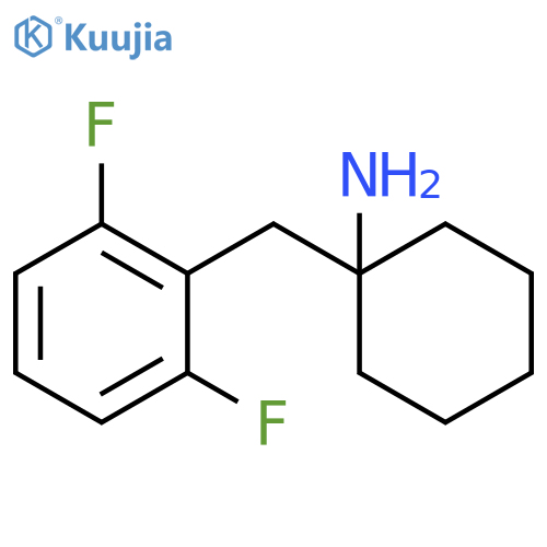 Cyclohexanamine, 1-[(2,6-difluorophenyl)methyl]- structure
