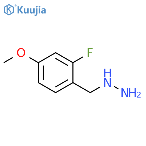 (2-fluoro-4-methoxyphenyl)methylhydrazine structure