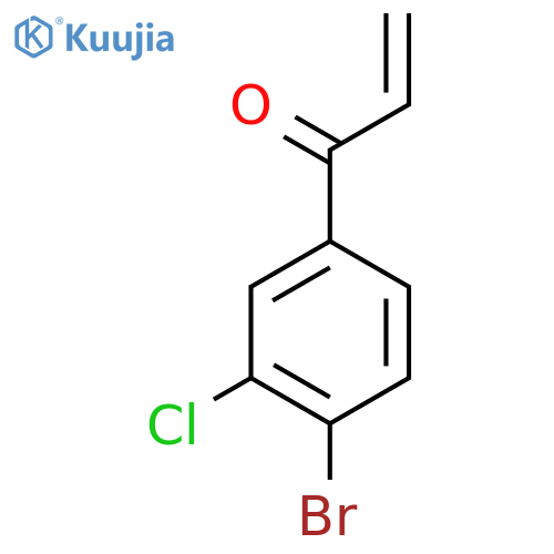 1-(4-bromo-3-chlorophenyl)prop-2-en-1-one structure