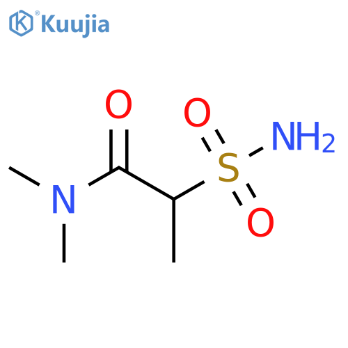 N,N-dimethyl-2-sulfamoylpropanamide structure