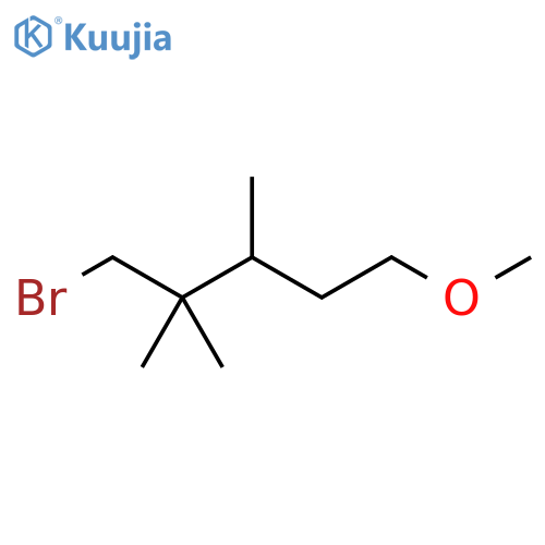 Pentane, 4-(bromomethyl)-1-methoxy-3,4-dimethyl- structure