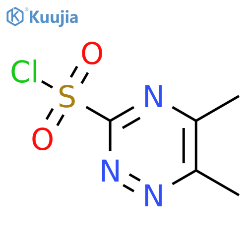 dimethyl-1,2,4-triazine-3-sulfonyl chloride structure