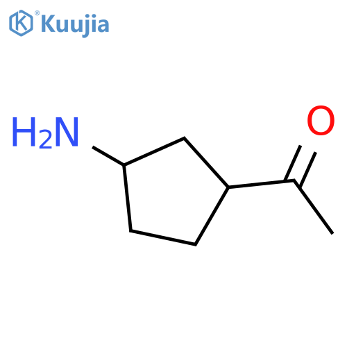 1-(3-aminocyclopentyl)ethan-1-one structure