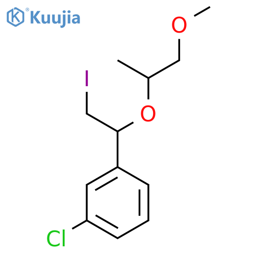 1-chloro-3-{2-iodo-1-(1-methoxypropan-2-yl)oxyethyl}benzene structure