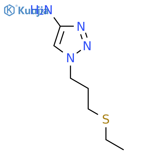 1-3-(ethylsulfanyl)propyl-1H-1,2,3-triazol-4-amine structure