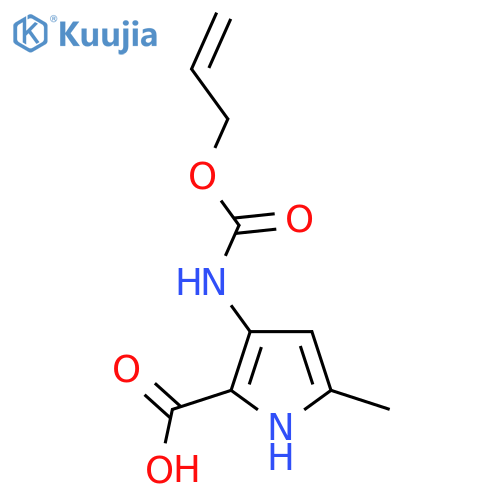 5-methyl-3-{(prop-2-en-1-yloxy)carbonylamino}-1H-pyrrole-2-carboxylic acid structure