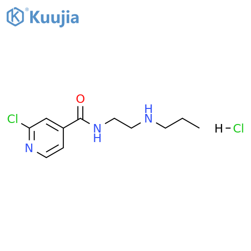 2-chloro-N-2-(propylamino)ethylpyridine-4-carboxamide hydrochloride structure