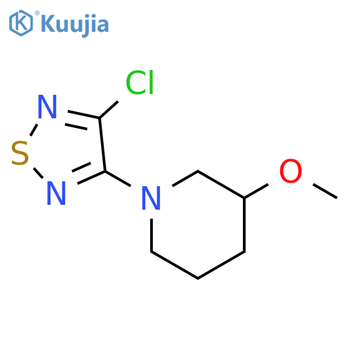 3-chloro-4-(3-methoxypiperidin-1-yl)-1,2,5-thiadiazole structure