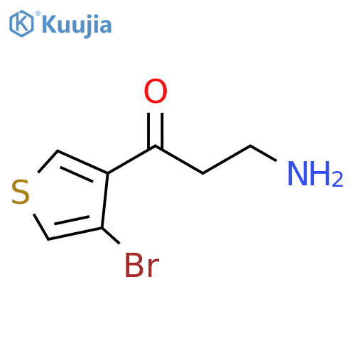 1-Propanone, 3-amino-1-(4-bromo-3-thienyl)- structure