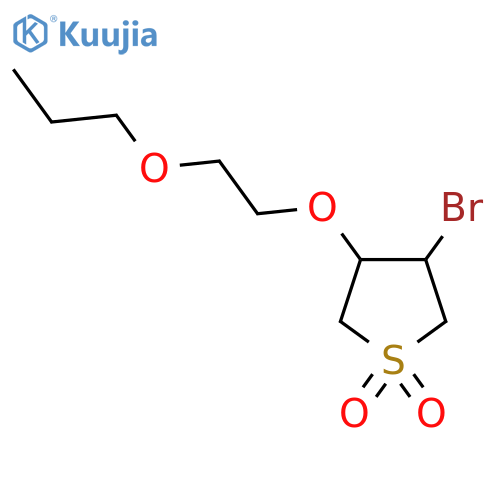 3-bromo-4-(2-propoxyethoxy)-1lambda6-thiolane-1,1-dione structure