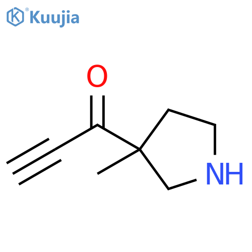 1-(3-methylpyrrolidin-3-yl)prop-2-yn-1-one structure