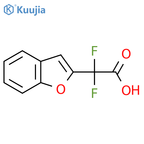 2-(1-Benzofuran-2-yl)-2,2-difluoroacetic acid structure