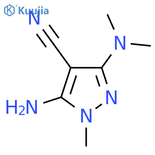 5-Amino-3-(dimethylamino)-1-methyl-1H-pyrazole-4-carbonitrile structure