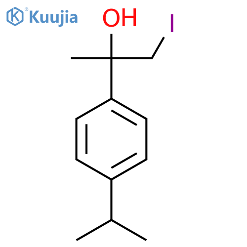 1-iodo-2-4-(propan-2-yl)phenylpropan-2-ol structure