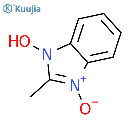1H-Benzimidazole,1-hydroxy-2-methyl-, 3-oxide structure