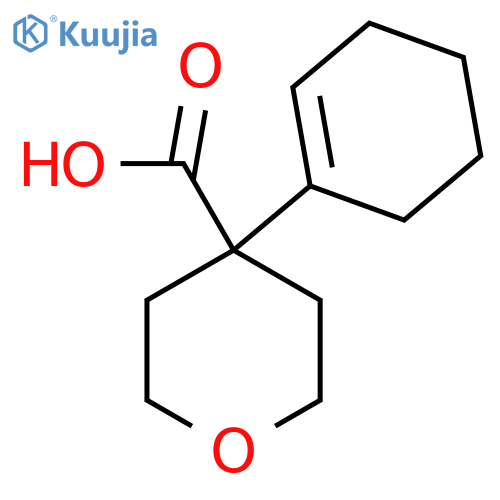 4-(Cyclohex-1-en-1-yl)oxane-4-carboxylic acid structure
