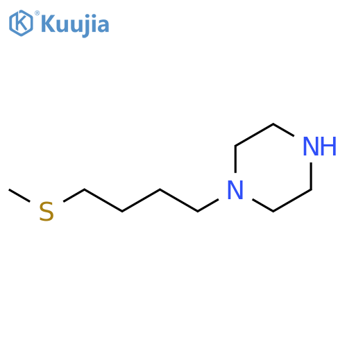 1-4-(methylsulfanyl)butylpiperazine structure